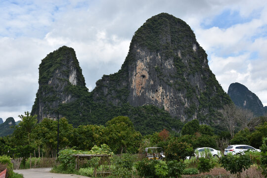 桂林阳朔兴坪老寨山大面山