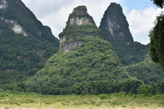 桂林阳朔兴坪老寨山大面山