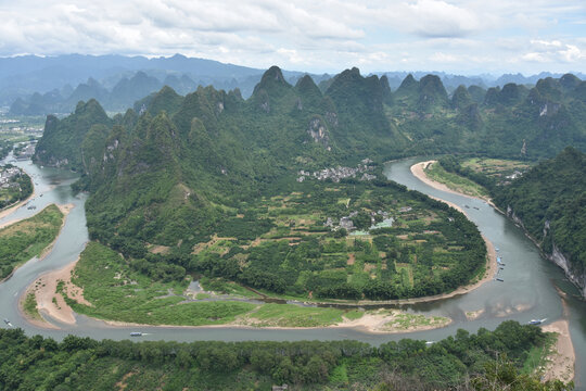 桂林阳朔兴坪老寨山大面山