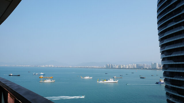 海南凤凰岛俯瞰海景