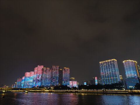 橘子洲夜游夜景