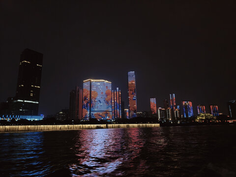 橘子洲夜游夜景