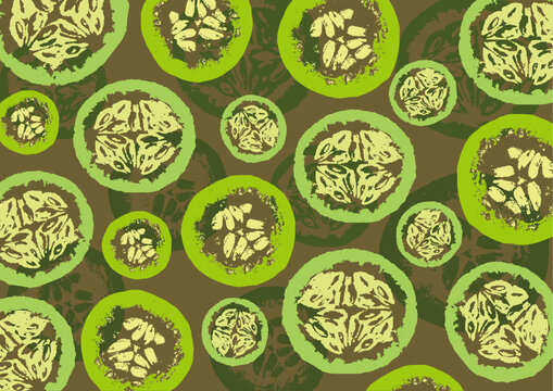 蔬菜黄瓜装饰图案