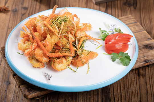 香茅焗罗氏虾