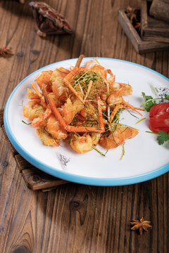 香茅焗罗氏虾