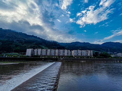 拦河坝景观