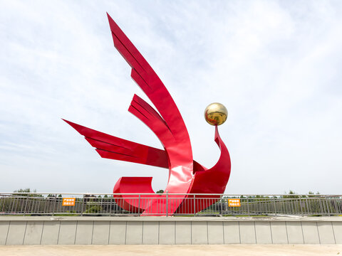 临汾尧都机场广场雕塑