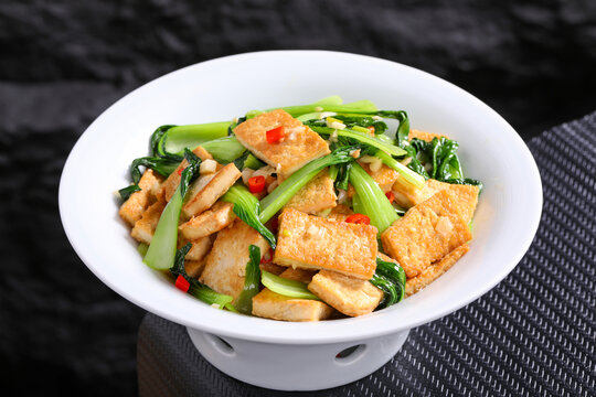 小青菜炕豆腐