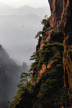 黄山风景黄山远眺