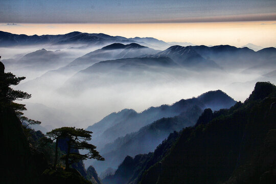 黄山美景黄山远眺