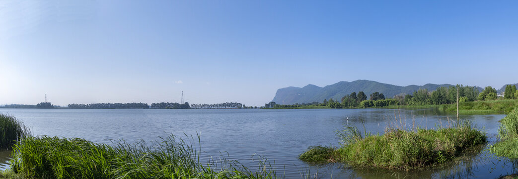 滇池草海全景图