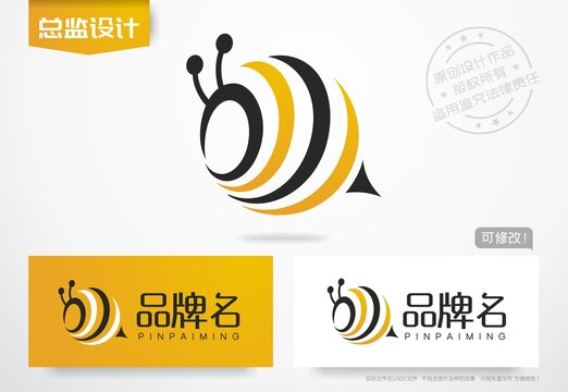 小黄蜂logo蜜蜂