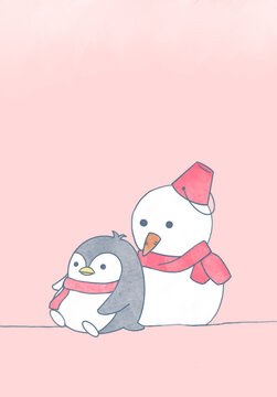 企鹅和雪人