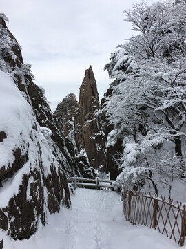 黄山雪景