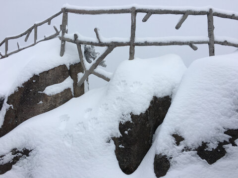 黄山雪景