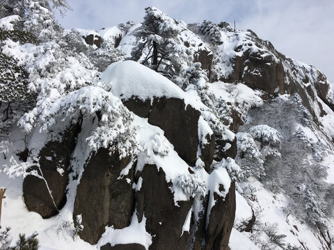 黄山雪景