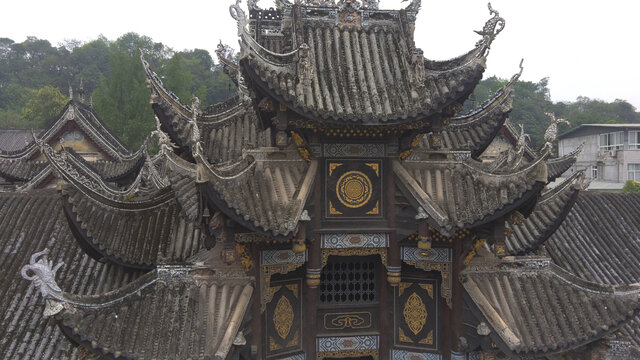 航拍西秦会馆