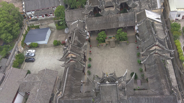 航拍西秦会馆