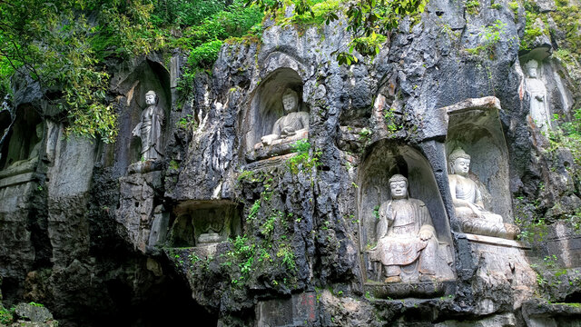 飞来峰佛像