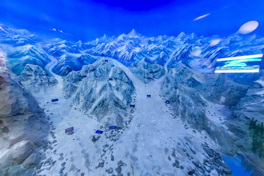 河南自然博物馆雪山冰川模型