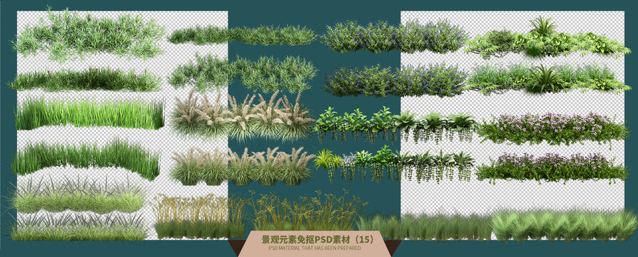 11种连续植物景观素材