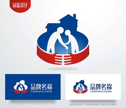 养老院logo