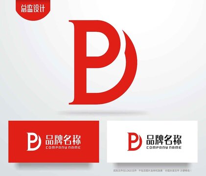 字母DP设计logo