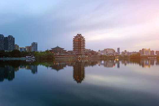 眉山城市风光