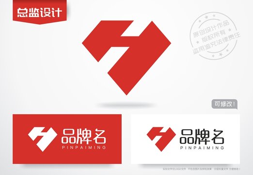 H字母logo钻石