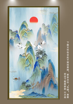 玄关屏风走廊装饰画