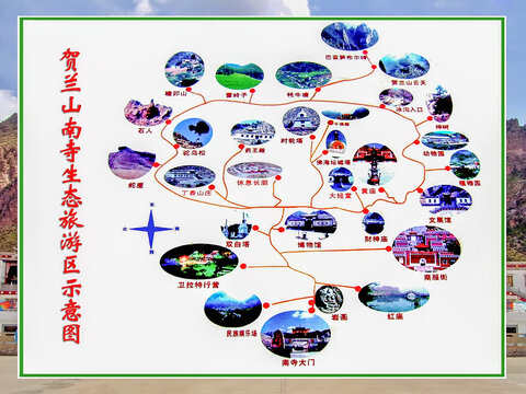 阿拉善左旗广宗寺导览图