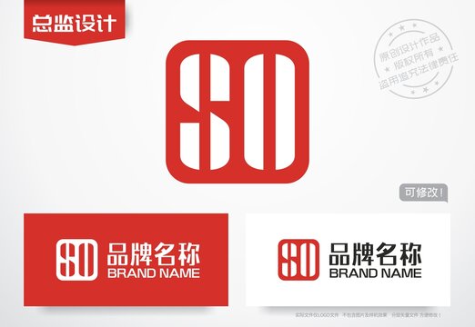 SO字母logo字母SO标志