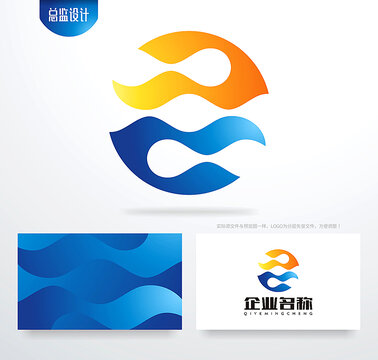 水浪logo科技波浪