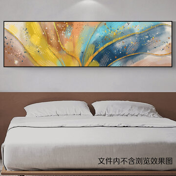 现代抽象油画卧室床头画