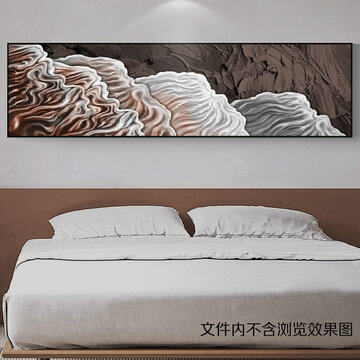 现代抽象海浪油画