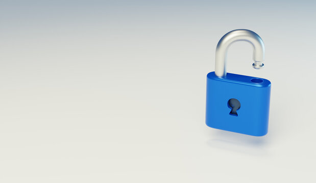 锁头钥匙安全工具3D开启开锁