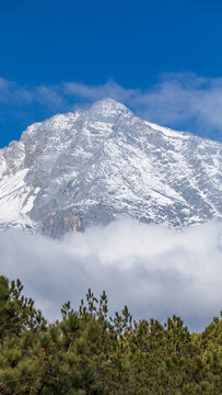 丽江玉龙雪山雪后风光