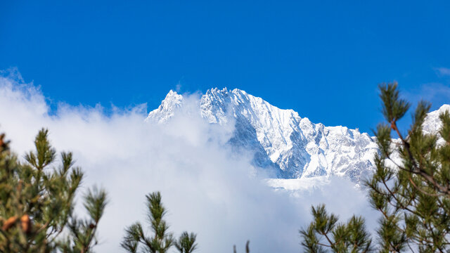 丽江玉龙雪山雪后风光