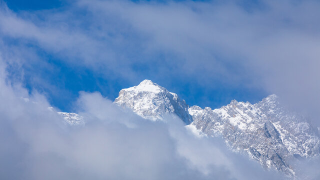 丽江玉龙雪山雪后风光