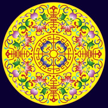 福寿莲纹