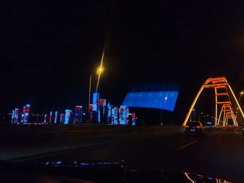 夜景福元大桥