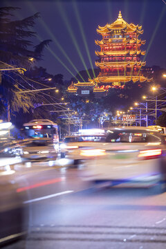 黄鹤楼夜景