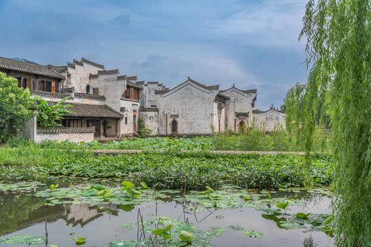 徽派呈坎古村建筑风景