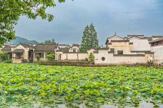 徽派呈坎古村建筑风景