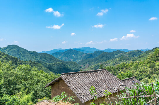 徽州阳产土楼建筑风景