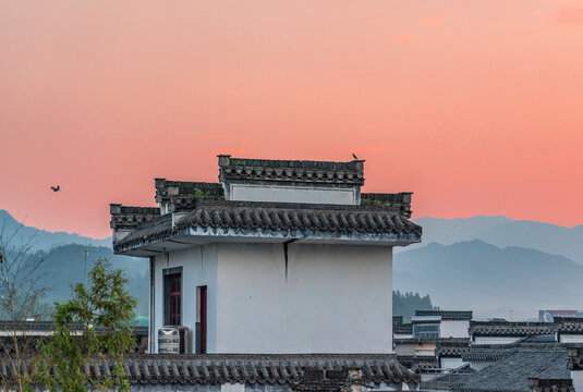 徽州呈坎古村建筑风景