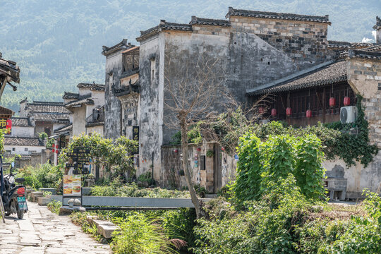 徽州屏山古村建筑风景