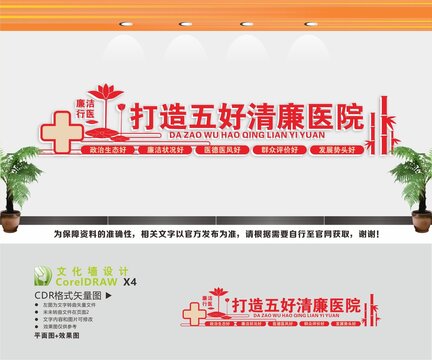 打造五好清廉医院文化墙