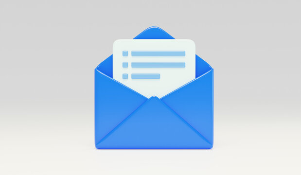 信封写信内容信件邮件情书3D