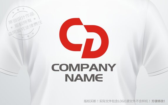 CD组合设计logo字母CD